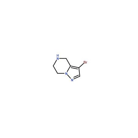 Ak Scientific 3-Bromo-4, 5, 6, 7-tetrahydropyrazolo[1, 5-a]pyrazine (100mg), CAS 1263378-90-0 2186AJ-100mg