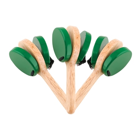 Westco Educational Products Wooden Castanet Clapper, 3-Piece Set CA7001-3