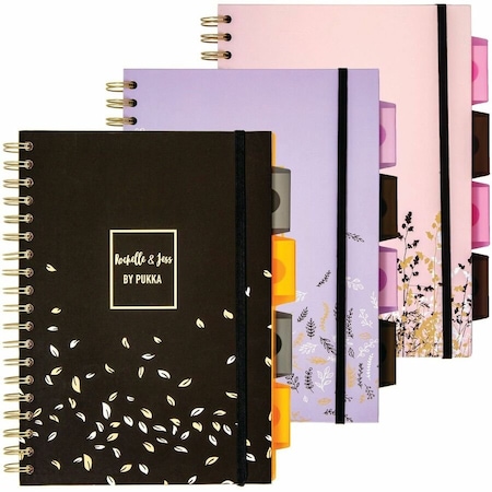 Pukka Pads Rochelle and Jess B5 Project Books, Assorted, 3PK 9447-ROC