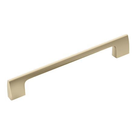 Amerock Riva 6-5/16 in 160 mm Center-to-Center Golden Champagne Cabinet Pull BP55368BBZ