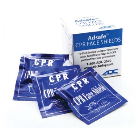 Adsafe CPR Face Shield Replacement, 4055-10, 10PK 572513_PK