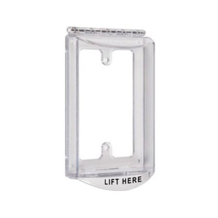 Safety Technology International Protective Cover, Polycarbonate, Flush Mount, 3 1/4 in W x 4 1/2 in H x 1 1/8 in D, Clear STI-6519