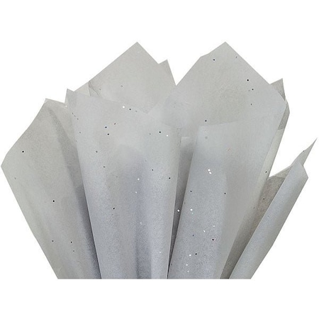 Nashville Wraps Gray Granite Glitter Tissue Paper, 20x30, 200PK GS1011