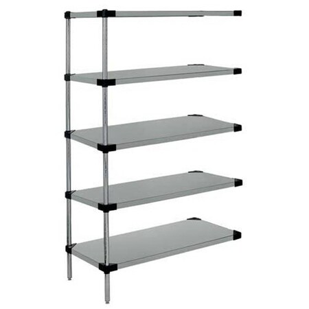 Betterbeds Stainless Steel 5 Solid Shelf Add-On Kit - 24 x 42 x 54 in. BE1137580