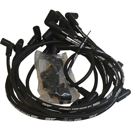 Msd Co. 5554 Street Fire Wires Spark Plug Wire Set, Black M46-5554