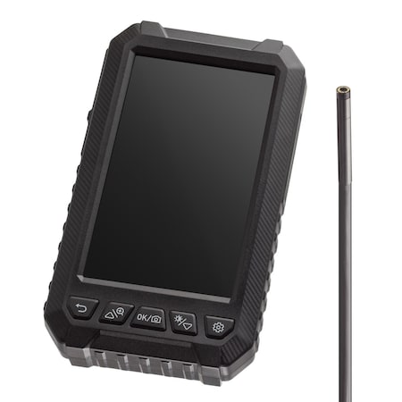 Amscope OMAX Digital Borescope with 5.5mm Camera on 5m Rigid Cable, 5 Display BRS1350-HC55-5M