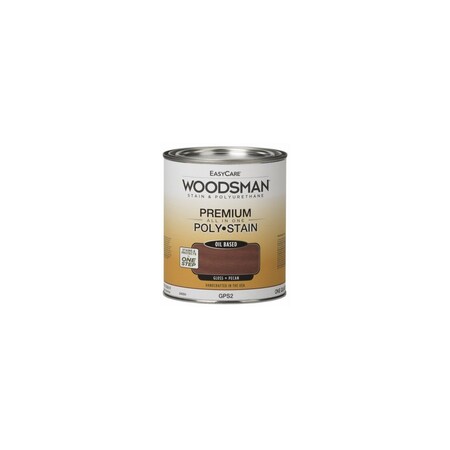 True Value Woodsman Stain & Polyurethane In One, Oil-Base Gloss, Pecan, Qt. GPS2-QT