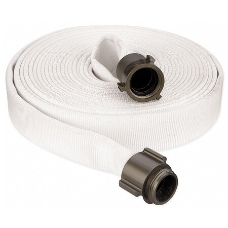 Firesafe 1-1/2" x 100 ft Double Jacket w/Aluminum NST Coupling - PU Lining 300 PSI 8610002