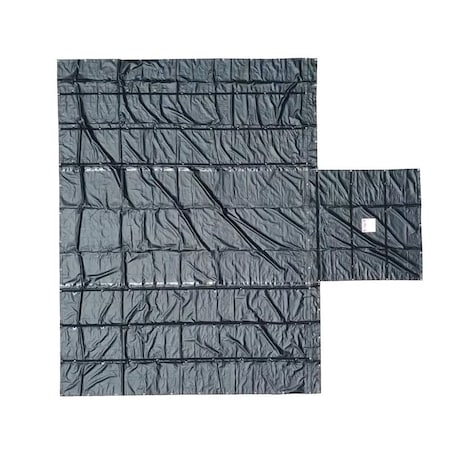 Mytee Products Airbag / Parachute Fabric Ultra Light Lumber Tarp 28x27 (10 ft Drop) - Black LT10FT-AB