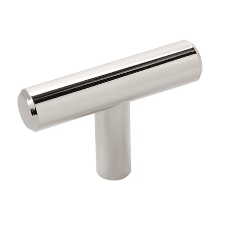 Amerock Bar Pulls 1-15/16 in 49 mm Length Polished Nickel Cabinet Knob, 10PK 10BX19009PN