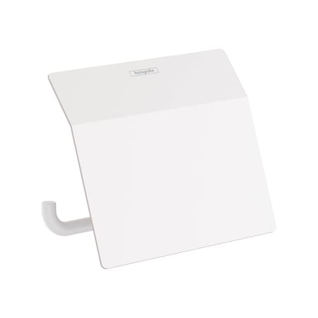 Hansgrohe AddStoris Toilet Paper Holder with Cover in Matte White 41753700