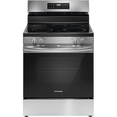 Frigidaire Oven Range, Silver, 46-3/4 in H, 30 in W FCRE3062AS