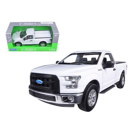 Welly 2015 Ford F-150 Pickup Truck Regular Cab White 1-24 Diecast Model 24063w