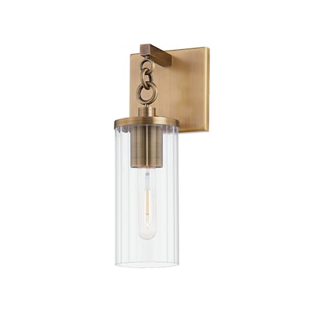 Troy Lighting Yucca 1 Light Wall Sconce 12.8 In. Patina Brass B6121-PBR