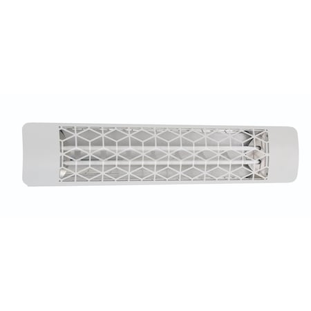 Eurofase SS 39in Dual Element 5000W 208V Heater, White, Stella Decor Plate EF50208W6