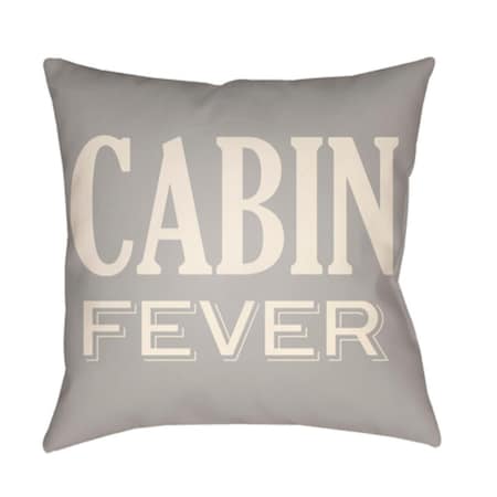 Artistic Weavers Lodge Cabin Cabin Fever Poly Filled Pillow - Light Gray & Beige - 22 x 22 in. LGCB2030-2222