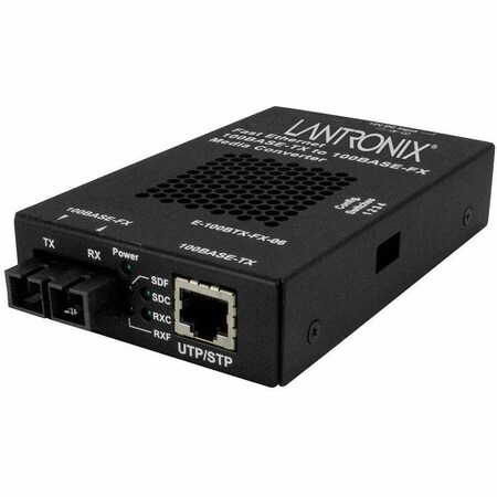 Transition Networks 100BASE-TX RJ-45 TO 100BASE-FX, MM SC W/ -NA POWER SUPPLY E-100BTX-FX-06(SC)-NA
