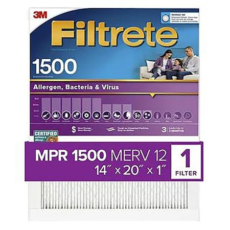 Filtrete Pleated Air Filter 1500MPR 14x20x1 2005-4