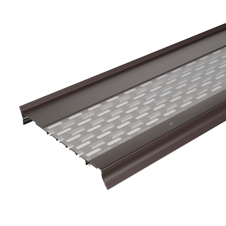 Waterlock Goldguard 6" K-Style & Box Gutters Aluminum/SS Gutter Guard, Musket Brown, 50ft WG-6KS-050-MSK