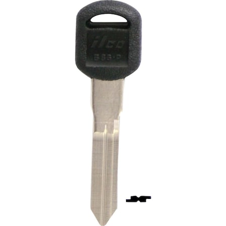 Kaba Ilco GM Nickel Plated Automotive Key, B86-P / B86P, 5PK AJ01616012