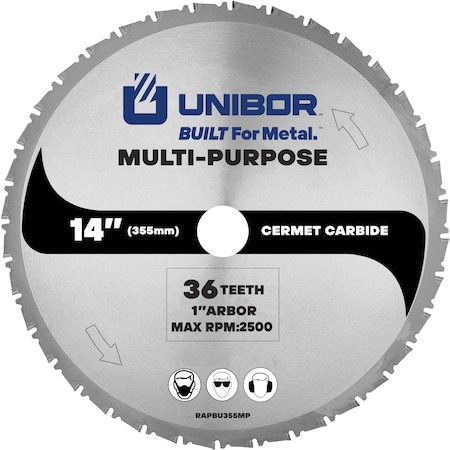 Unibor 14" Cermet Multi-Purpose Blade RAPBU355MP