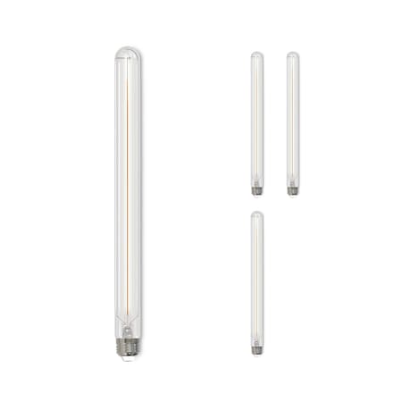 Bulbrite LED Filament 5 W Dimmable 15 Inch T9 Light Bulb with Clear Glass Finish and E26,400Lumens, 2700K, 4PK 862777