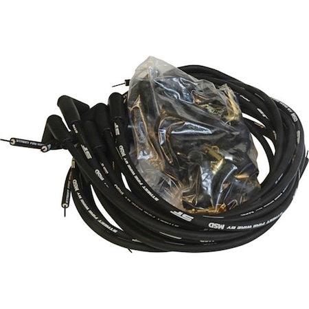 Msd Co. 5553 Street Fire Wires Spark Plug Wire Set, Black M46-5553