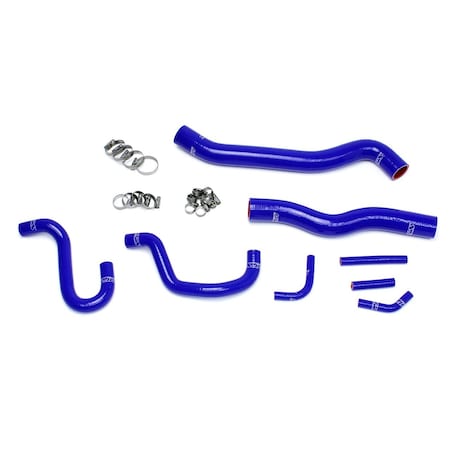 Hps Performance High Temp Reinforced Silicone Radiator and Heater Coolant Hose Kit, Blue,  57-1518-BLUE