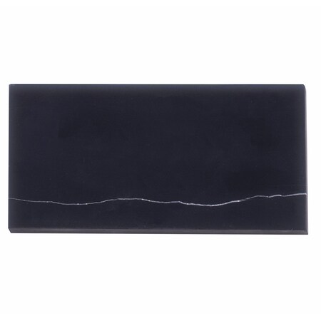 Apollo Tile Black 3x6 Eastern Black Marble Honed Subway Floor and Wall Tile 5 sqft/case, 40PK APLFTX8836HA