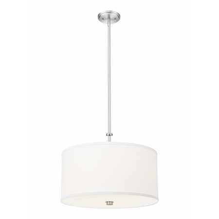 Z-Lite Linden Brushed Nickel 1 Light Pendant 1962P18-BN-LED