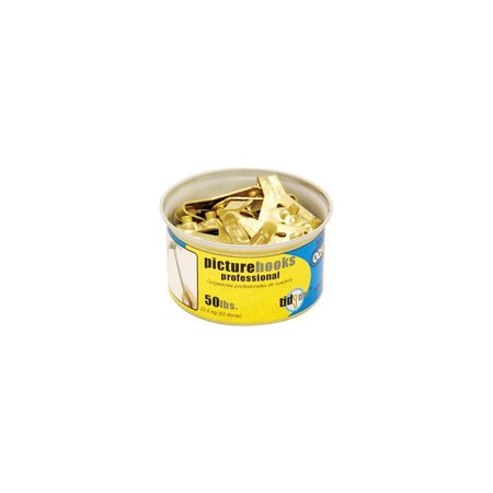 Hillman ReadyNail Conventional Picture Hook Tidy Tin, 50 Lb. Load, 10PK 535842