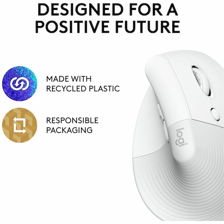 Logitech Lift Vertical Ergo Mouse white 910006469
