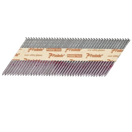 Paslode Framing Nails, 3 1/4 in L, 10 ga, Plain, Offset Round Head, 30 Degrees 657839