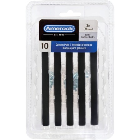 Amerock Cyprus 3'' Black Bronze Cabinet Pull, 10PK TEN26201BBR