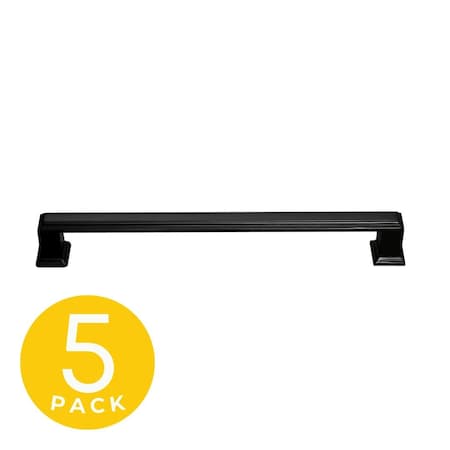 Sapphire Octa 7.5 in. 192 mm Center-to-Center CTC, Modern Cabinet Hardware pull 5-Pack SP-2044A-192-ORB-5