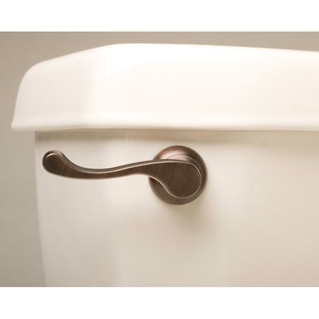 Plumb Pak Keeney Wallplate Toilet Tank Lever, Metal PP836-74VBL