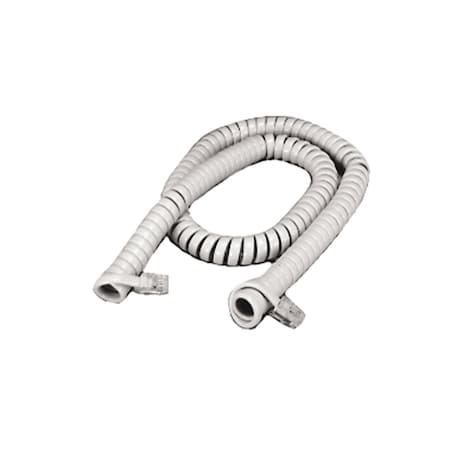 Lynn Electronics HANDSET CORD 12' 4/C, FULLY MODULAR CHARCOAL GRAY, H4C-M-M-12-CG