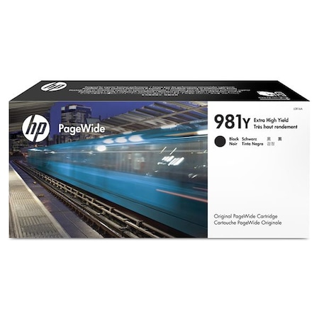 Hp 981Y (L0R16A) Extra High Yield Black Original PageWide Cartridge (20,000 Yield) L0R16A
