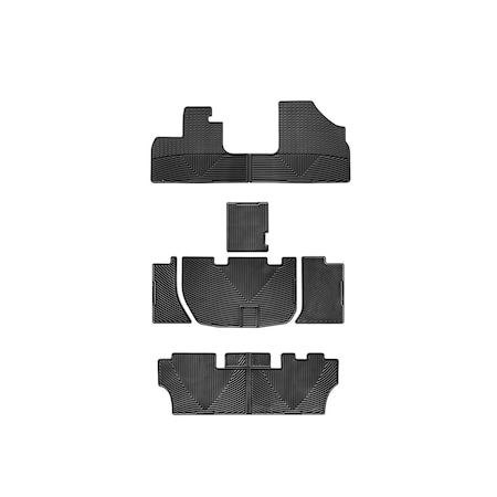 Weathertech Black, Front, Rear, and Rear All Weather Floor Mats W48-W159-W160