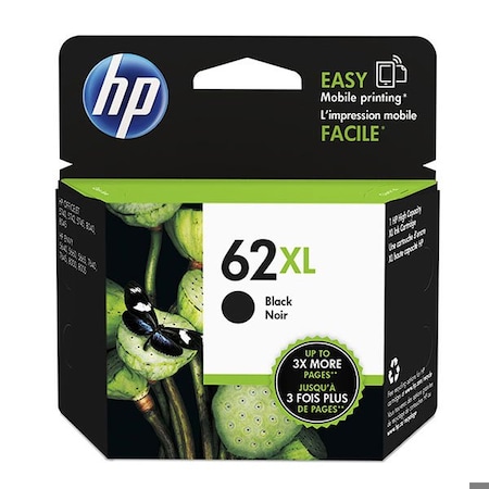 Hp 62XL High Yield Black Original Ink Cartridge, 600 Yield C2P05AN