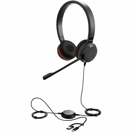 Jabra EVOLVE 20 SE STEREO, MS, USB C/A, LEATHERETTES 4999-823-389-01