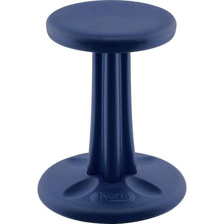 Kore Design Junior Kids Wobble Chair for Schools, Classrooms, 16in tall, Active Seating, Dark Blue 803907