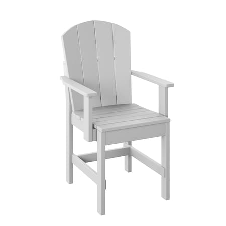 Polybird FANBACK DINING CHAIR. WHITE POLYBIRD P8-R