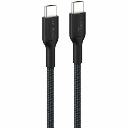 Belkin C - C CBL 240W 2.0, BRAIDED PCR, 1M, BLACK CAB025FQ1MBK