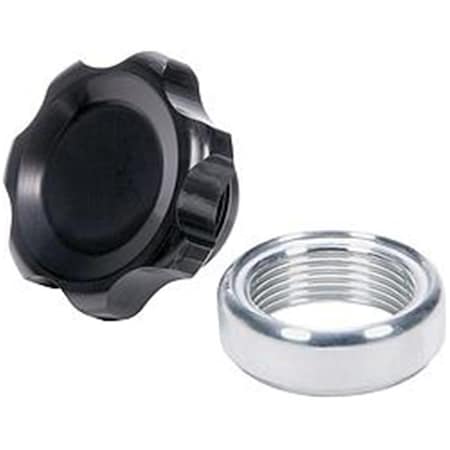 Powerhouse Filler Cap with Weld-In Aluminum Bung - Black, Small PO3626754