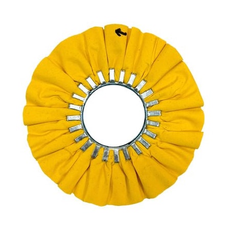 Renegade Products Usa 10" N5 Predator Airway Buffing Wheels, 20-Ply, Yellow, No Center Plate FAW10X3N5-20PYT