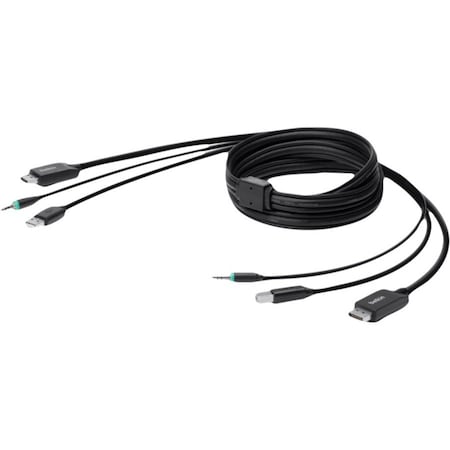 Belkin TAA DP/USB/AUD SKVM CBL DP M/M USB A/B 10 BAG & LABEL F1D9019B10T