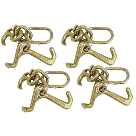 Mytee Products RTJ Cluster Hook Heavy Duty Wrecker Hauler Tow Towing Truck Chain Pair R T J, 4PK RTJHx4