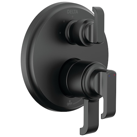 Delta Tetra 17 Series Integrated Diverter Trim With 3-Setting In Matte Black T27889-BL