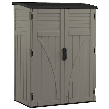 Suncast Vertical Shed, 54 cuft Capacity, 4 ft 5 in W, 2 ft 812 in D, 5 ft 1112 in H, Resin BMS5700SB